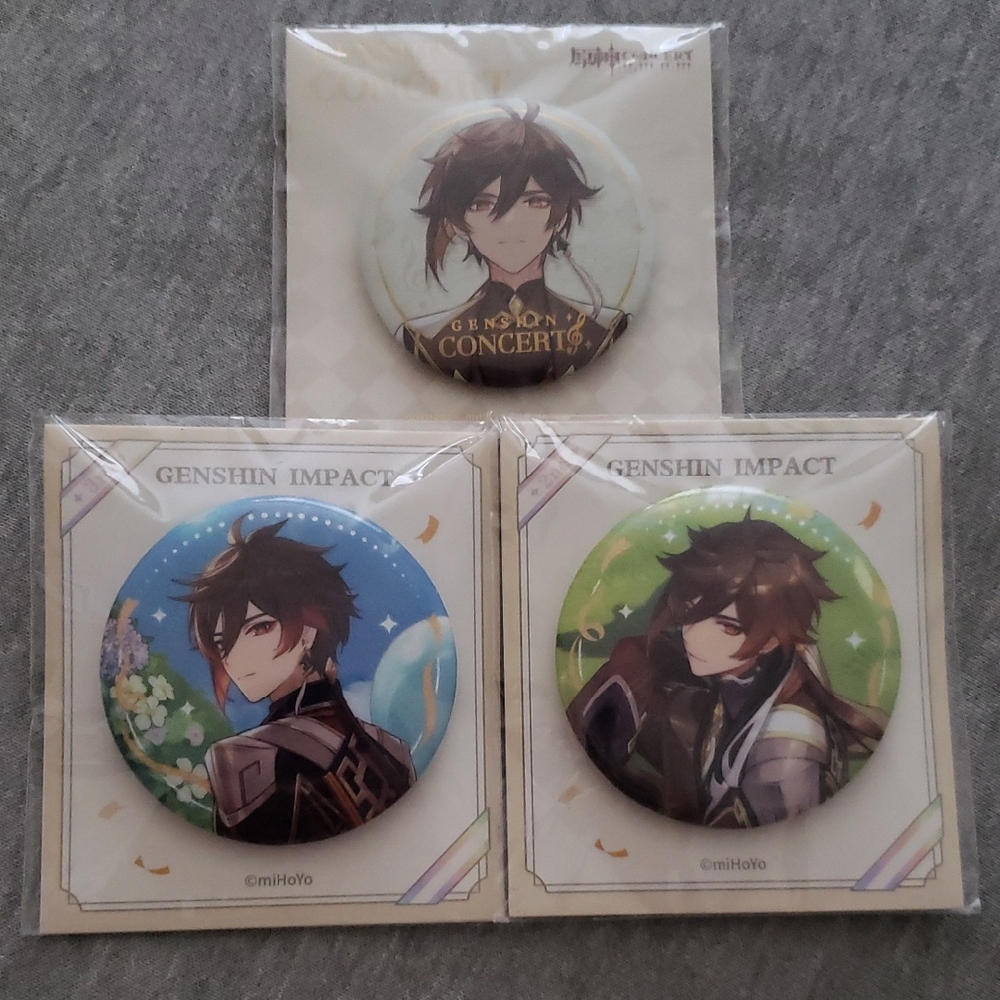 Genshin Impact Character Badges Set
